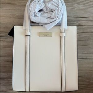 Kate Spade Kenzie Small Tote Bag KI926 White Cream Meringue Purse NWT $329!